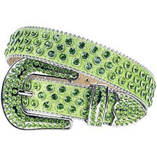 Cintura uomo western strass