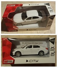 BMW 5 Series bianca modellismo 1:43 Mondo Motors City metal body italian design