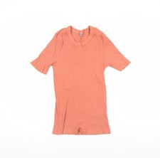T-shirt donna Zara arancione a