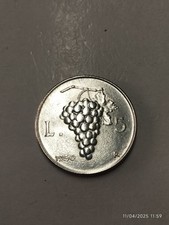 ITALIA 5 LIRE 1950 "UVA"