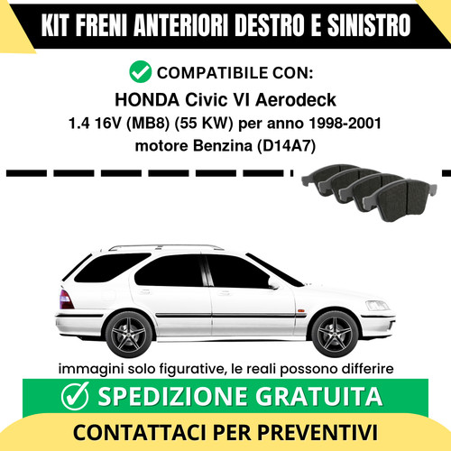 Pastiglie freno anteriori per - freno,