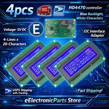 4pcs LCD 2004 Blue Serial IIC