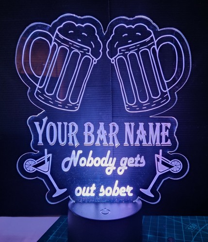 Mancave led bar sign open - mancave,