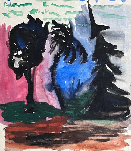 Alberi alla luce - , sera