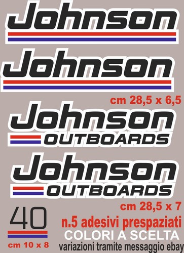 Adesivi johnson motore - johnson,