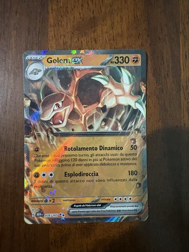 Carta pokemon golem 076 - ex, 076/165