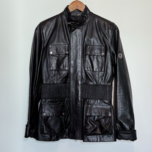 Giacca pelle nera originale - giacca,