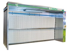 Cabina di verniciatura a secco