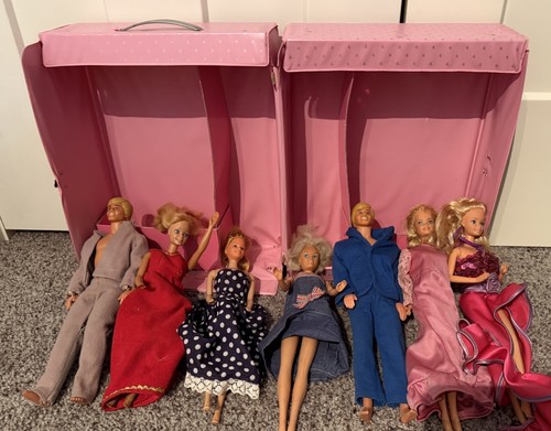 Vintage 1985 barbie custodia - vintage,