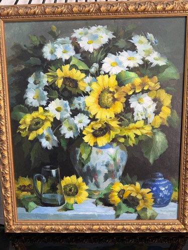 Grande dipinto olio - , originale