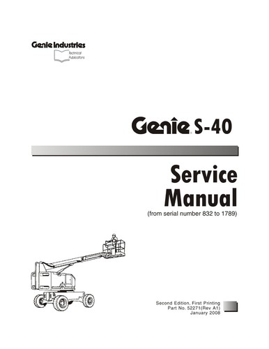 Genie boom lift manuale - s-40,