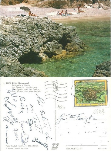 Cartolina 1990 chia - 1990,,