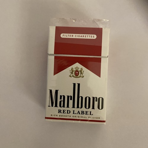 Marlboro red label empty - label,