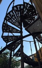 scala a chiocciola antica  da