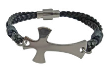 Bracciale uomo croce in
