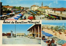 CAVALLINO TREPORTI VENEZIA Saluti da.. vedutine Mercato bancarelle sali tabacchi