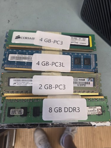 Lotto memorie ram - ram, pz