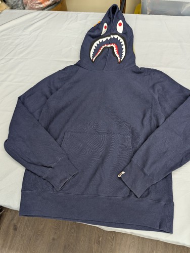 Bape navy blue shark full - navy,