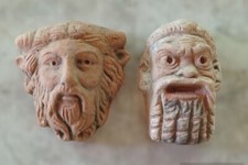 TESTE GRECHE TERRACOTTE NON ANTICA APPENDE MURARE GELO OK 7X5 circa