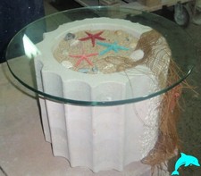 TAVOLINO IN TRAVERTINO ROMANO "METAMORFOSI INCOMPLETA" SCONTO 15%