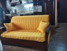 Divano letto arte povera con