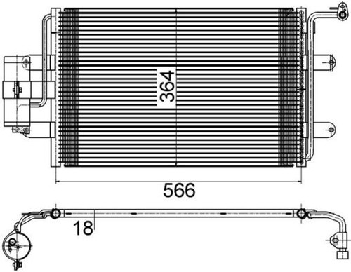 Condensatore climatizzatore - 1x,