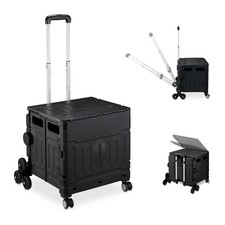 Carrellino Spesa Cestino Trolley Ruote Scendiscale Carrello Portaspesa max. 50kg