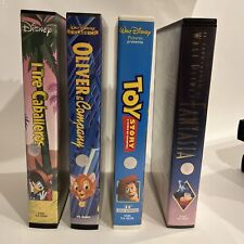 I TRE CABALLEROS OLIVER & COMPANY TOY STORY FANTASIA Disney Videocassetta 4 VHS