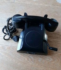 TELEFONO BACHELITE NERO BL Batteria Locale FATME ERICSSON RARO VINTAGE 