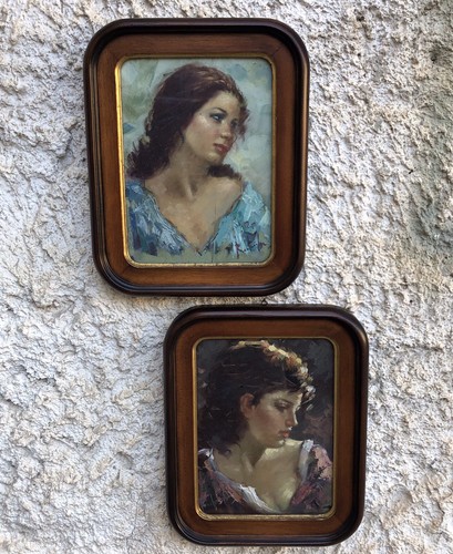 Coppia quadri vintage figure - quadri,