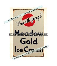 Insegna latta metallo gelato