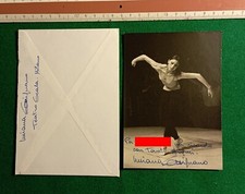Fotografia Luciana Savignano con doppio autografo vintage Teatro alla Scala