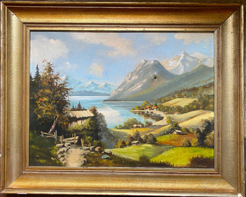 Dipinto olio firmato non - firmato,