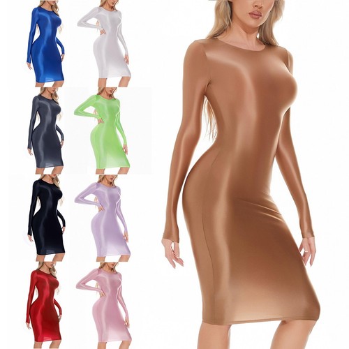 Abito bodycon maniche lunghe - a,