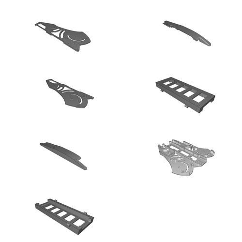 Frame drone pieghevole per - frame,
