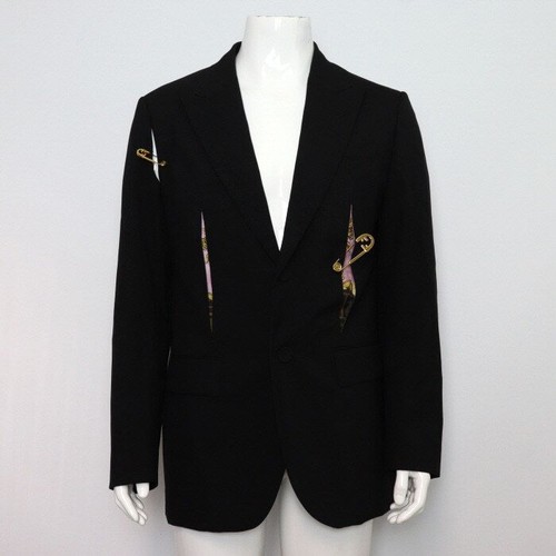 Fendi blazer lana nero - di,
