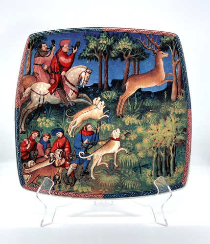Piatto caccia medievale - caccia,