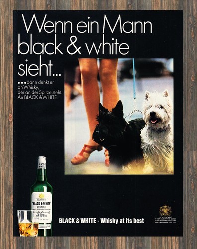 Black white whisky reklame - white,