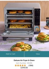 pampered chef deluxe air fryer And Oven 