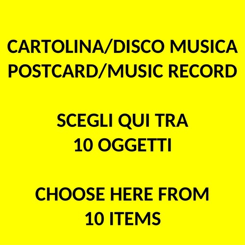 00061 cartolina disco musica - #00061,