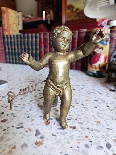 Statuette ancienne putto - statuette,