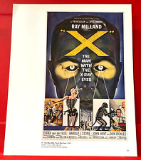 Man With The X-Ray Eyes Ray Milland Movie/Film Poster Art PICTURE/PRINT 12"x 9.5