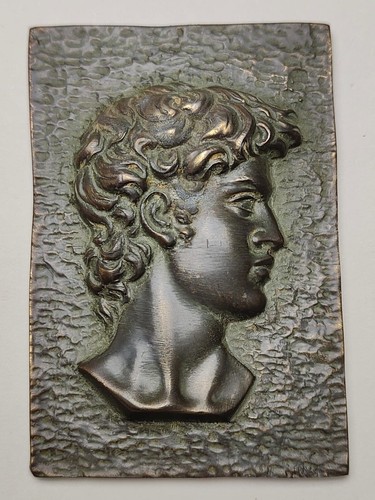 David bronzo bassorilievo - david,