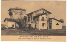 ESPOSIZIONE ROMA 1911 - FAENZA PORTA RAVEGNANA CON FABBRICA  DI MAIOLICHE -94864