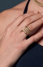 Anello Regolabile Donna BREIL NEW SNAKE Acciaio Inossidabile Dorato