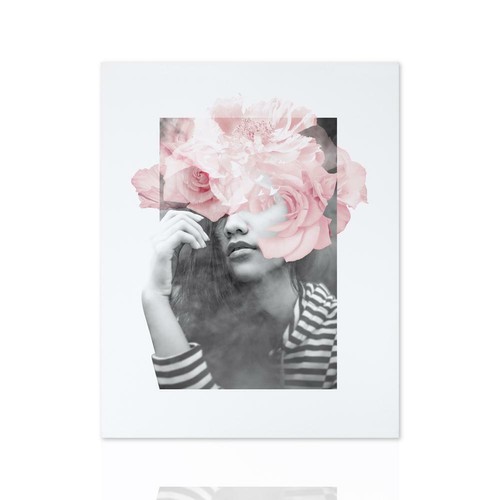 Quadro donna floreale - quadro,
