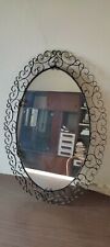 Specchio in ferro battuto vintage Anni '50 - Ottime condizioni