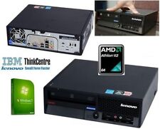 Computer PC IBM ThinkCentre USFF Windows 7 AMD Athlon X2 64 3 GB > 2 TB 5 anni Wty!