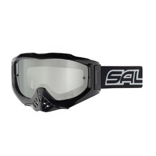 Salice - Maschera moto MX1 Nera - Elastico Nero - Lente Fumo