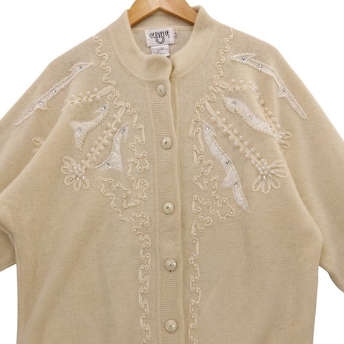 Cardigan vintage cervelle lana - vintage,